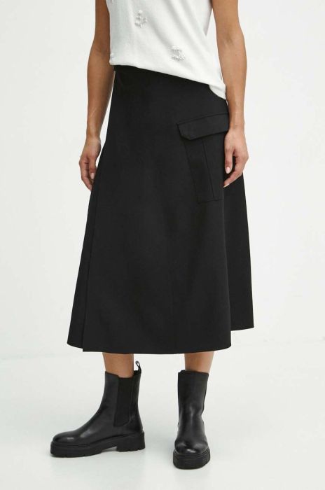 Спідниця Medicine колір чорний maxi розкльошена (3643129) Спідниця Medicine колір чорний maxi розкльошена (3643129)