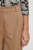 Штани Medicine жіночі колір бежевий широке висока посадка (3545494)
