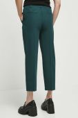 Штани Medicine жіночі колір зелений фасон chinos висока посадка