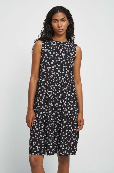 Сукня Medicine колір чорний mini розкльошена (3375943)