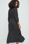 Сукня Medicine колір чорний midi розкльошена (3436022)