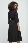 Сукня Medicine колір чорний midi розкльошена (3469601)