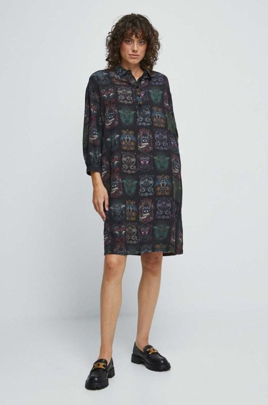 Сукня Medicine колір чорний mini oversize