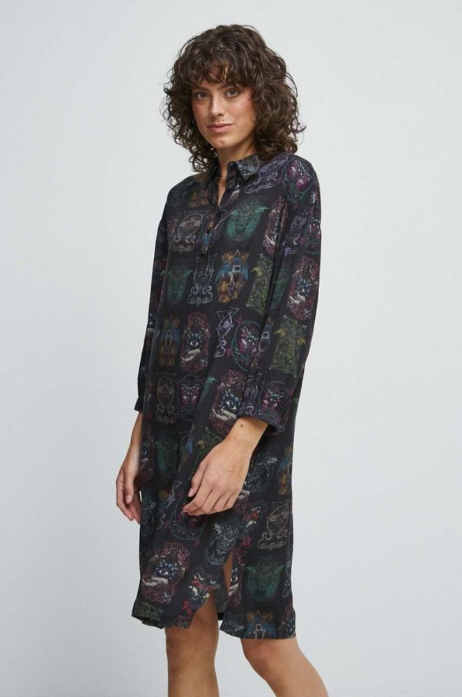 Сукня Medicine колір чорний mini oversize фото 2