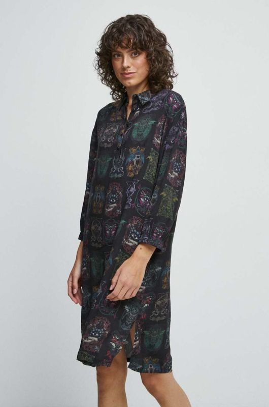 Сукня Medicine колір чорний mini oversize фото 2