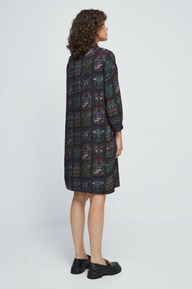 Сукня Medicine колір чорний mini oversize фото 3