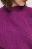 Светр Medicine жіночий колір фіолетовий легкий півгольф