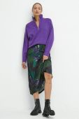 Светр Medicine жіночий колір фіолетовий гольф