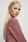 Светр Medicine жіночий теплий півгольф колір рожевий (3573156)