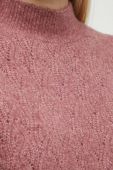 Светр Medicine жіночий теплий півгольф колір рожевий (3573156)