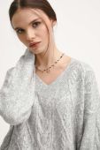 Светр з домішкою вовни Medicine жіночий колір сірий
