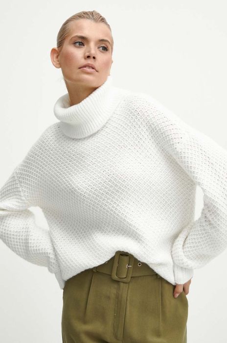 Светр Medicine жіночий колір бежевий теплий гольф (3673479)