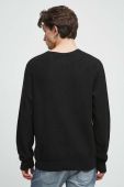 Бавовняний светр Medicine колір чорний легкий (3503414)