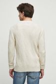 Бавовняний светр Medicine колір бежевий (3608778)