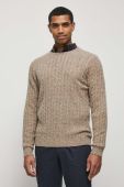 Светр з домішкою вовни Medicine чоловічий колір бежевий