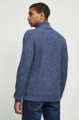 Светр з домішкою вовни Medicine чоловічий колір синій гольф
