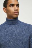 Светр з домішкою вовни Medicine чоловічий колір синій гольф