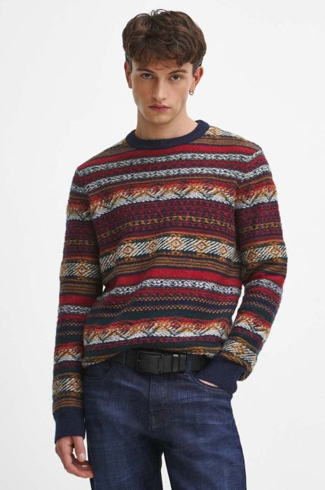 Вовняний светр Medicine колір барвистий