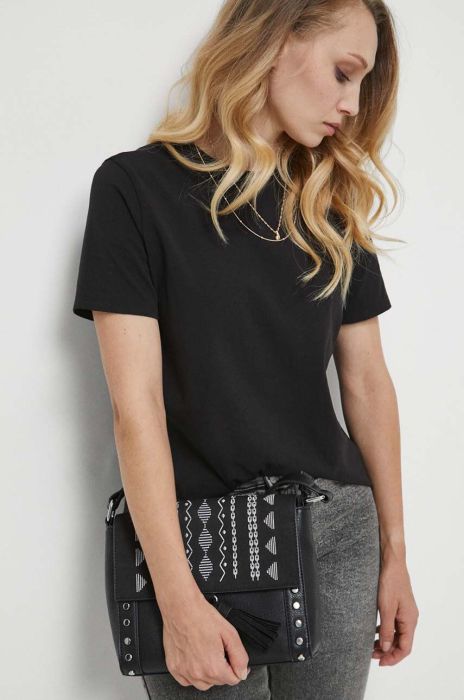 Бавовняна футболка Medicine колір чорний (3587596)