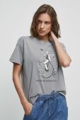 Бавовняна футболка Medicine колір сірий (3400282)