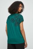 Бавовняна футболка Medicine жіноча колір зелений (3433177)