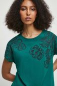 Бавовняна футболка Medicine жіноча колір зелений (3433177)