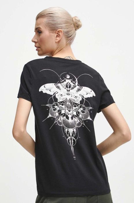 Бавовняна футболка Medicine жіночий колір чорний (3673520)