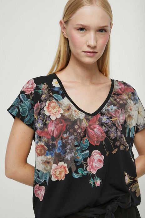 Бавовняна футболка Medicine колір чорний (3444958)