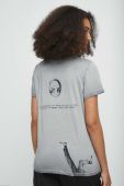 Бавовняна футболка Medicine колір сірий (3460136)