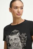 Бавовняна футболка Medicine жіночий колір чорний (3690653)