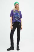 Бавовняна футболка Medicine жіночий колір фіолетовий