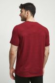 Бавовняна футболка Medicine чоловіча колір бордовий