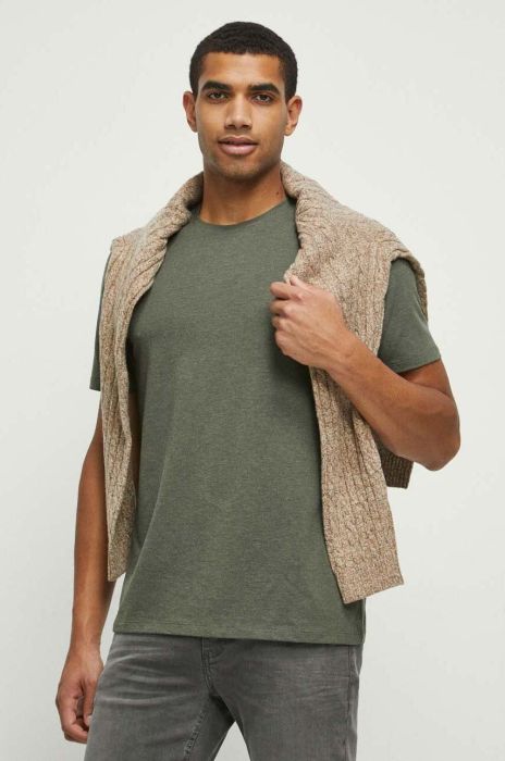 Футболка Medicine чоловічий колір зелений меланж (3608800)