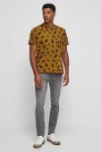 Бавовняна футболка Medicine чоловічий колір коричневий візерунок (3355255)