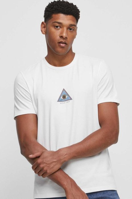 Футболка Medicine чоловічий колір бежевий з принтом (3368037)