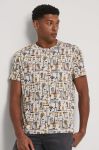 Бавовняна футболка Medicine чоловічий колір бежевий візерунок (3368052)