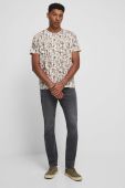 Бавовняна футболка Medicine чоловічий колір бежевий візерунок (3368052)