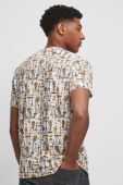 Бавовняна футболка Medicine чоловічий колір бежевий візерунок (3368052)
