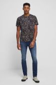 Бавовняна футболка Medicine чоловічий колір чорний візерунок (3368057)