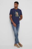 Бавовняна футболка Medicine колір синій з принтом (3400293)