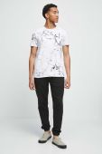 Бавовняна футболка Medicine чоловічий колір білий візерунок (3440070)