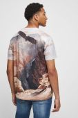 Бавовняна футболка Medicine чоловічий колір бежевий візерунок (3440081)