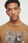 Бавовняна футболка Medicine колір бежевий з принтом (3440097)