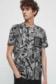 Бавовняна футболка Medicine колір сірий візерунок (3456309)
