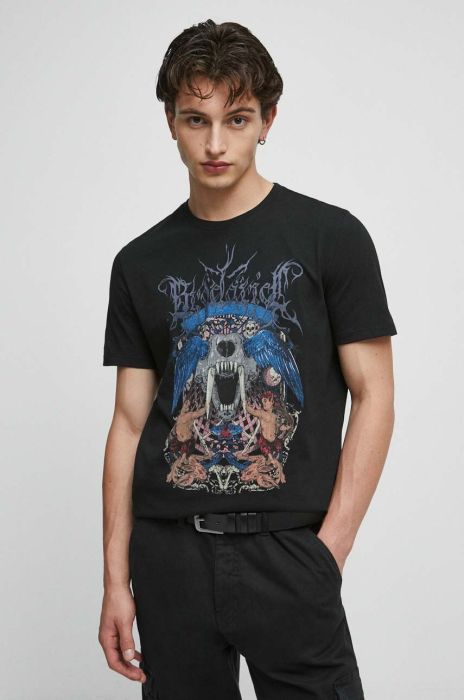 Бавовняна футболка Medicine колір чорний з принтом (3503034)