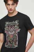 Бавовняна футболка Medicine колір чорний з принтом (3502928)