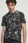Бавовняна футболка Medicine колір чорний візерунок (3502933)