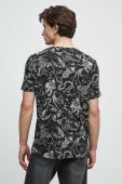 Бавовняна футболка Medicine колір чорний візерунок (3502933)