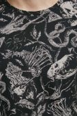 Бавовняна футболка Medicine колір чорний візерунок (3502933)