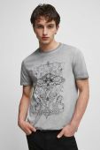 Бавовняна футболка Medicine колір сірий з принтом (3502939)